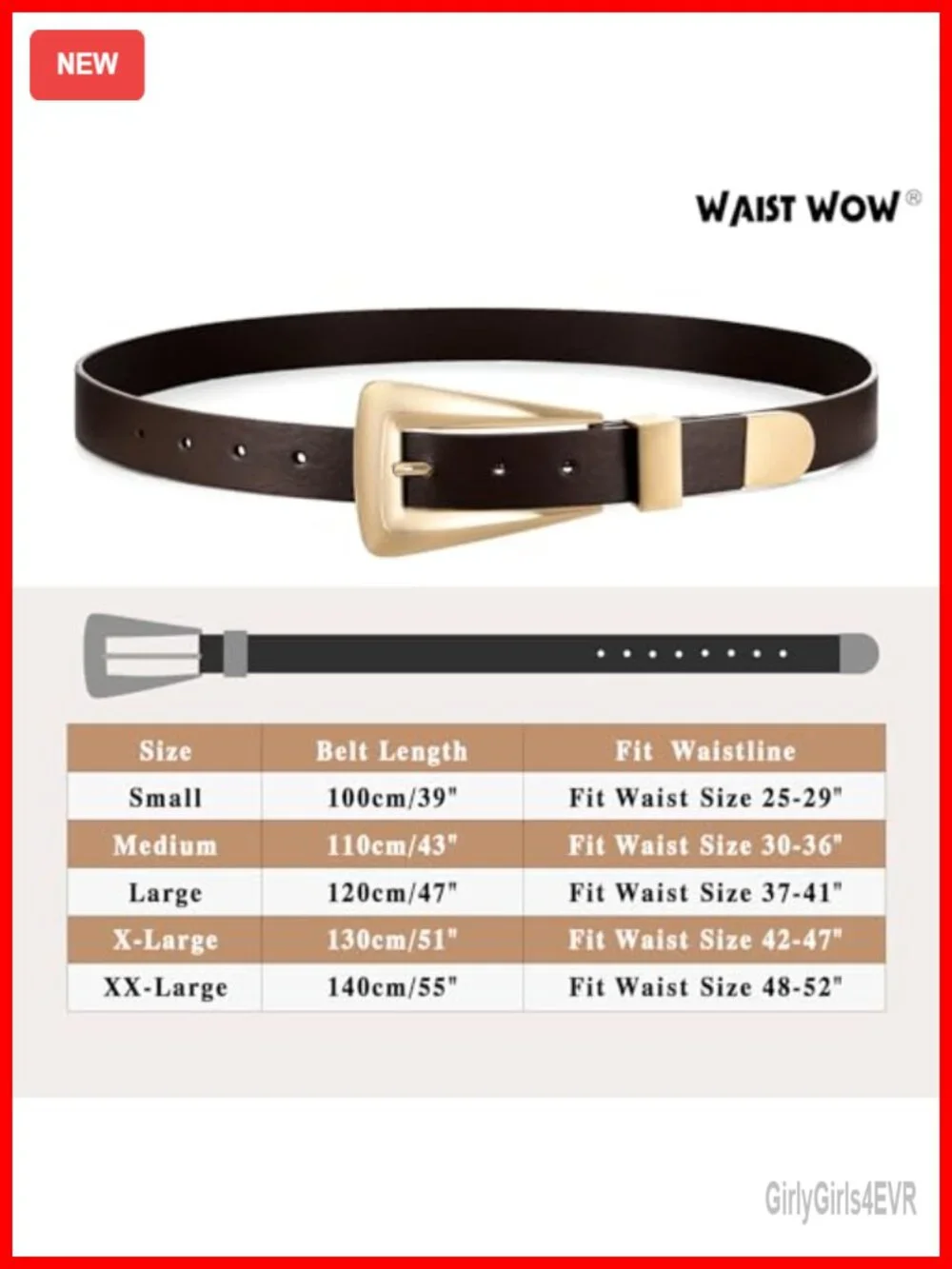 Faux Leather Waist Belt with Gold/Silver Buckle, Western Style, Trendy Dress